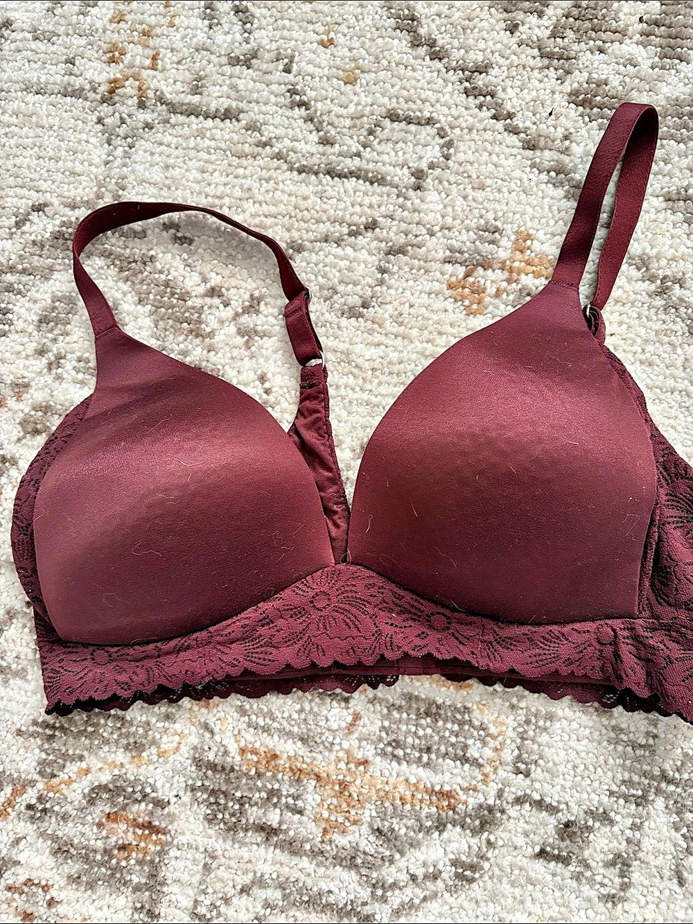 Aerie Real Sunnie Wireless Bra in Purple 36C